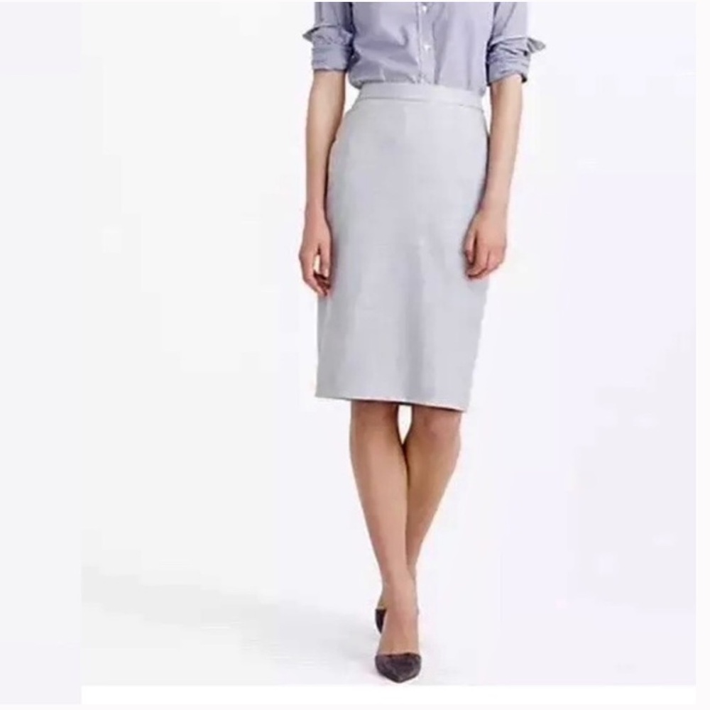 J. Crew Pencil Skirt in Super 120's Wool